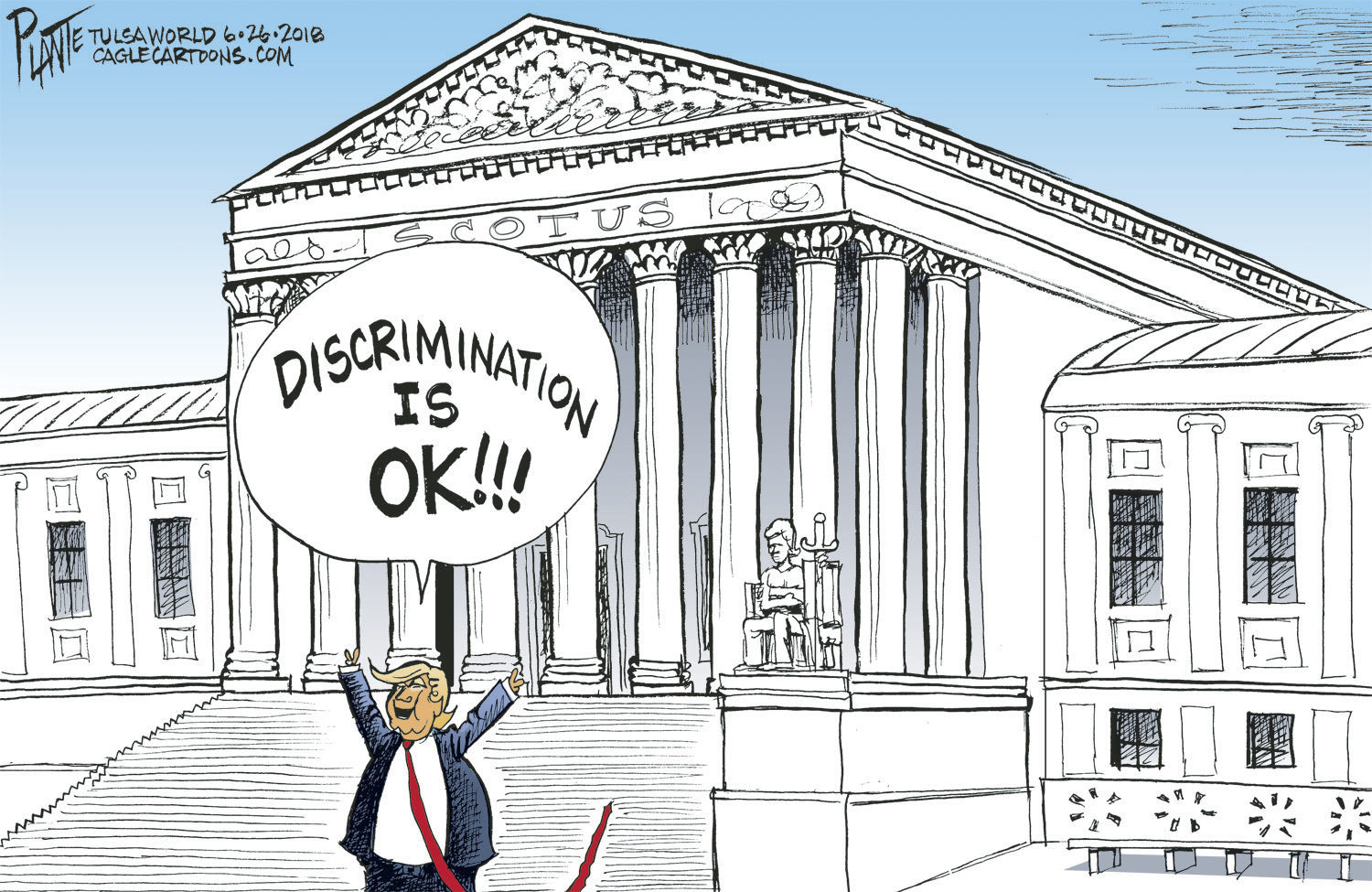 Bruce Plante Cartoon: POTUS and SCOTUS